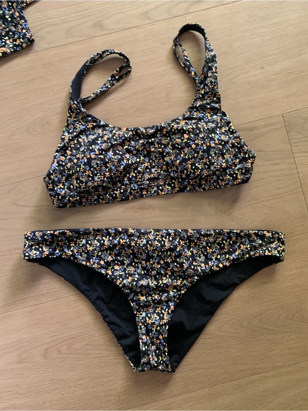 NWOT prAna 3 Pc Womens S/M Rash Guard Bikini Set Surf Paddleboard Reversible - Picture 10 of 13